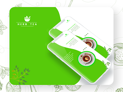 Herbal Tea Mobile ui Design adobe xd clean creative mobile mobile app mobile ui ui ui design ux ux design xd xd design