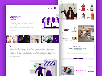 E-commerce website ui clean creative ecommerce ecommerce design landing page modern ui ui design ux design web design website xd xd design