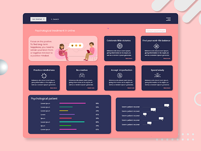 Psychology Consulting Firms Dashboard UI