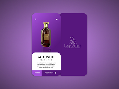 Perfume Online Store e commerce figma online store perfume bottle perfumes purple purple gradient uidesign user inteface