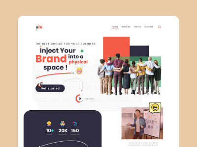 yix brand branding figma fun modern pexels web web design
