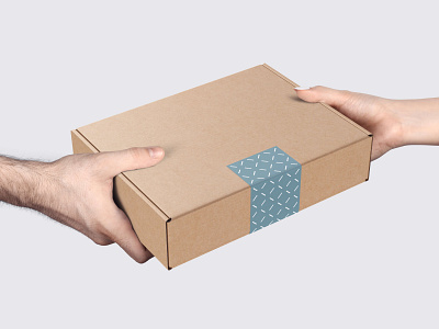 Oxiar Branding box branding delivery design details flat minimal packaging pattern scotch x