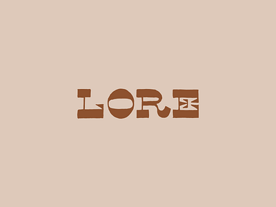 lore logo branding custom typography hand lettering letter l lettering logo design logodesign lore strorytelling