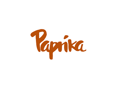 paprika letters custom type hand drawn hand lettered heritage hungarian lettering letterpress letters paprika spices