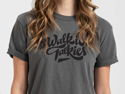 The Walkie Talkies custom lettering custom type handlettering lettering logotype shirt lettering tshirt design walkie talkie