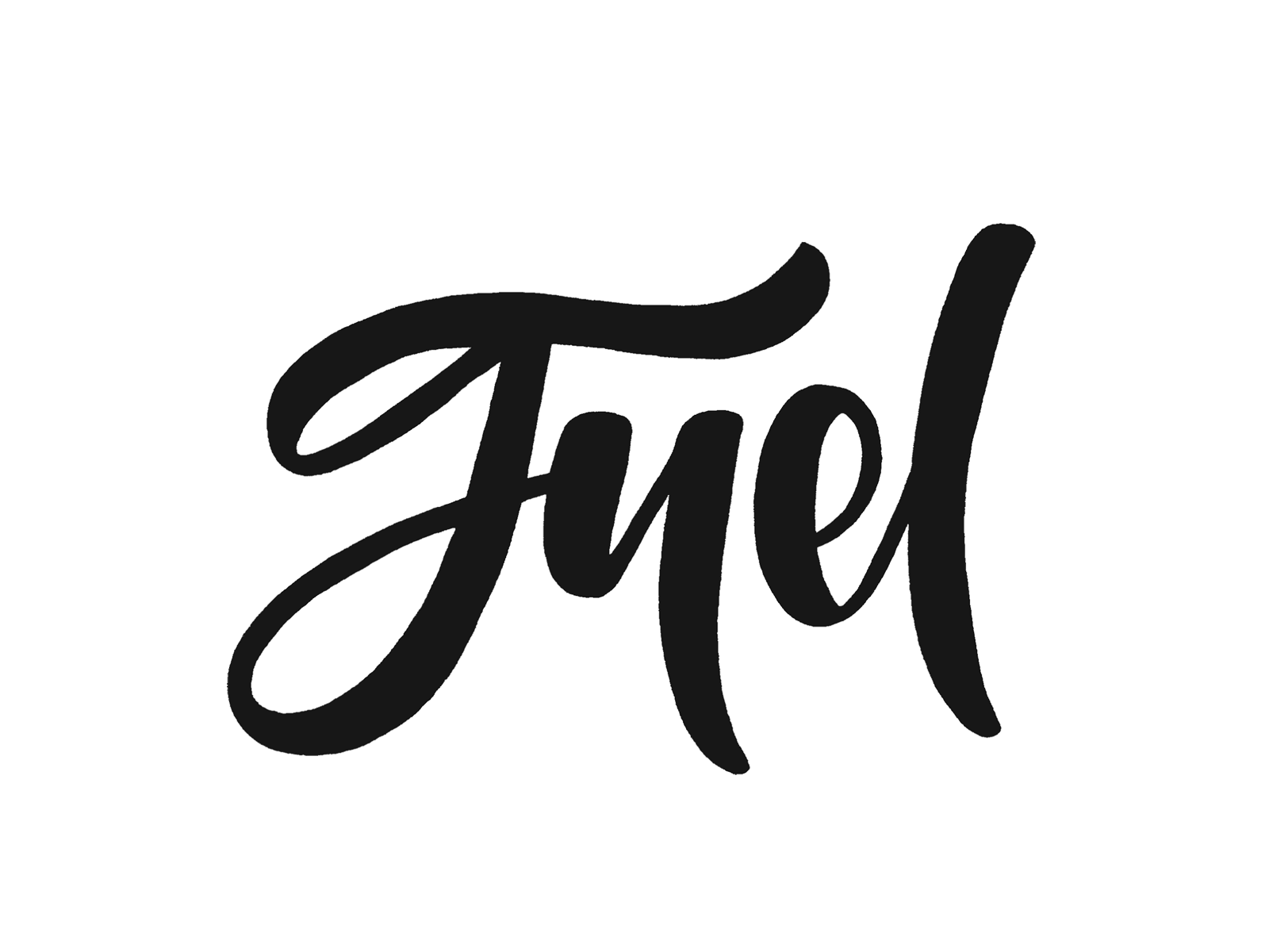 Fuel lettering by paperreka on Dribbble