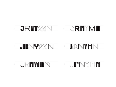 JRNYMN custom logotype.