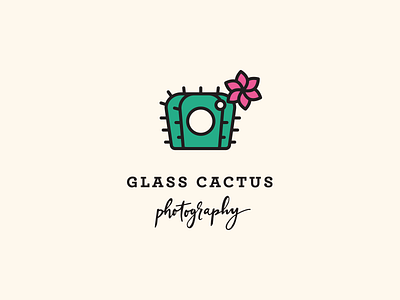 glass cactus branding