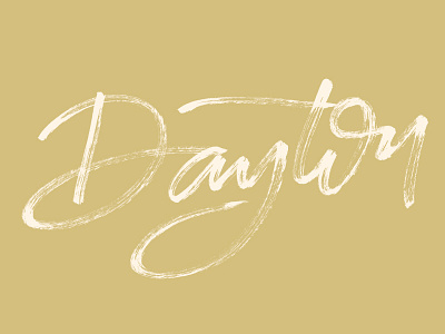 dayton brush lettering city dayton font gem hand lettering lettering ohio script texture