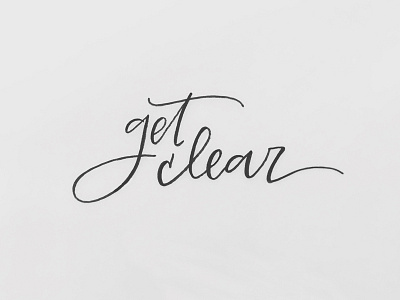 get clear lettering get clear lettering motivation purpose script lettering