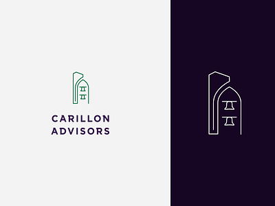 carillon logo graveyard bells brand design branding carillon icon logo logo design logomark tower typography