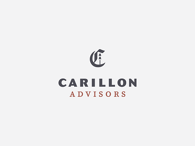 carillon advisors final logo advisor bells blackletter brand branding brand identity c carillon logo design logomark logotype