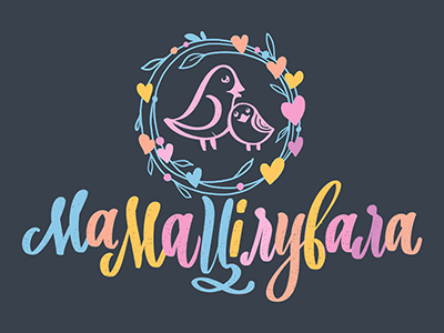 MamaTsiluvala lettering logo print