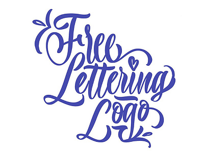 Free Lettering Logo calligraphy lettering logo