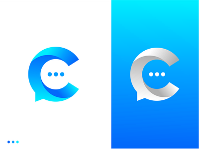 Chat C Letter Logo Design branding c chat chat app connection conversation conversational gradient identity letter mark logo logo message startup logo symbol talk