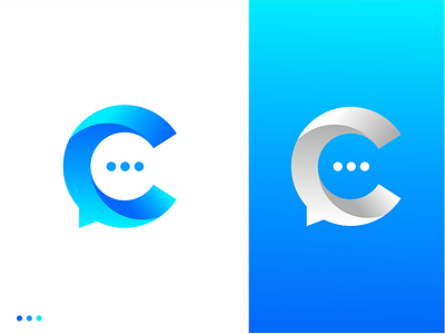 Chat C Letter Logo Design