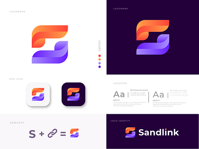 Sandlink Logo Design