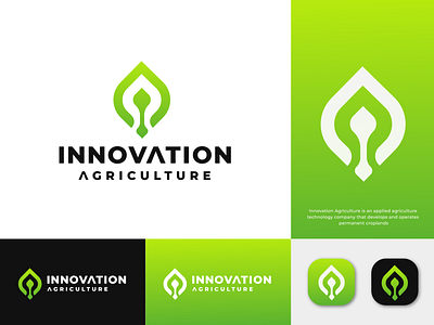 Innovation Agriculture Logo Design 3d abstract agricultue logo animation brand branding graphic design icon leaf leaf logo lettermark logo logo design logo icon monogram motion graphics nature symble ui vector