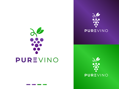 PureVino Logo design