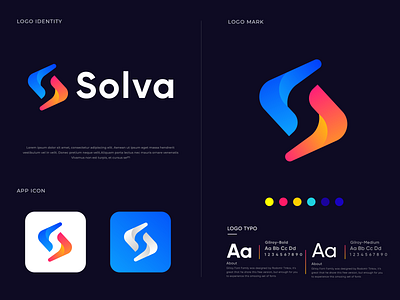 Solva/ S - logo Design 3d abstract animation branding business logo company logo design graphic design icon illustration lettermark logo modern logo monogram motion graphics s letter s logo solva logo ui vector