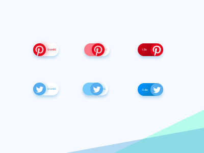 Social Share Icons - #DailyUi Practice @dailyui @design