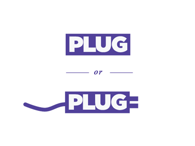 Plug Logo branding decision logo technology