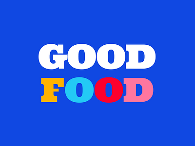 I like good food design typography vector