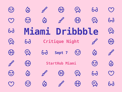 MiamiDribbble Critique Night event meetup miamidribbble