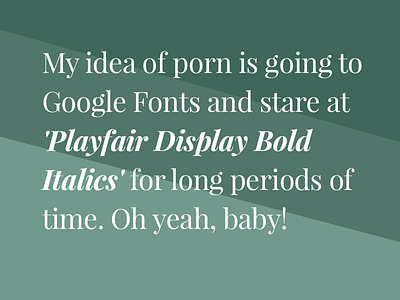 Font Porn Tweet font tweet typography