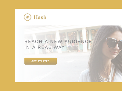 Hash Landing Page cta dailyui landing page splash typography ui