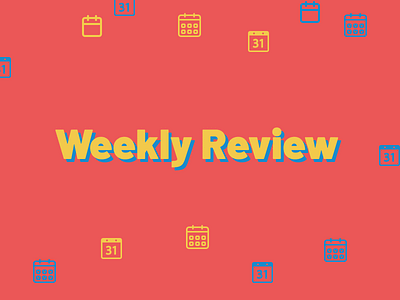 Weekly Review Rebound getting things done gtd omnifocus poster productivity weekly review