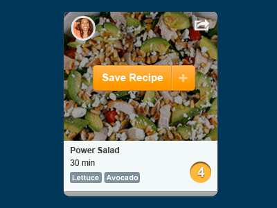 Recipe Item cooking recipe ui website