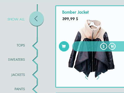 Chertova Store UI fashion navigation shopping ui web