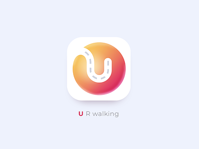 App Icon app branding app icon ball bright colors circle colorful gradients icons idenity road typography ui ux ui 100 ui app