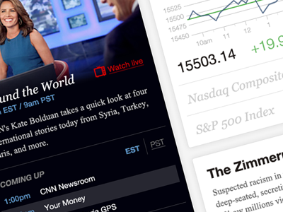 CNN.com Re-design – WIP re design web wip