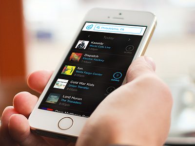 Decibly – Search (@2x) app artists concept concert fan iphone labels mobile music ui