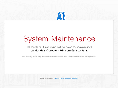 System Maintenance