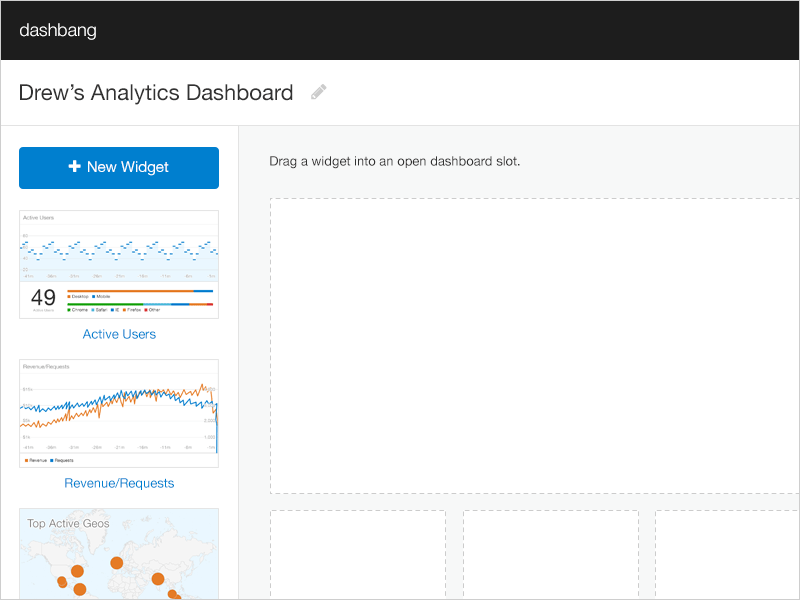 Dashbang – A Hackathon Project analytics dashboard data gif hackathon ui widget