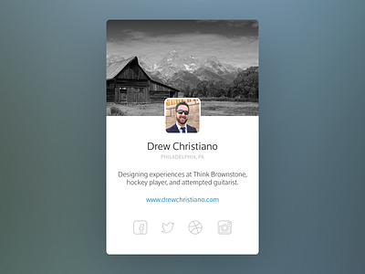 User Profile dailyui profile social user