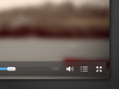 Video Player controls player ui video