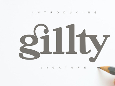 Gilty Moderen Typeface elegant fashion font gillty moderen serif typeface