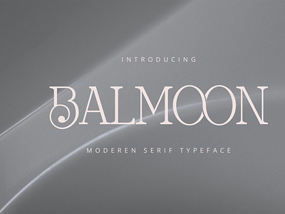 Balmoon Typeface