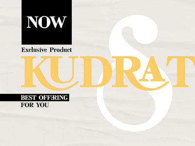 Kudrat Typeface bright elegant exclusive exclusive product fashion font logo support moderen new new design pretentation serif socialmedia unique