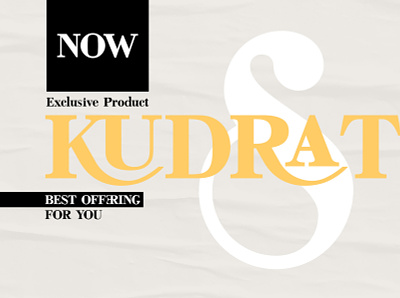 Kudrat Typeface bright elegant exclusive exclusive product fashion font logo support moderen new new design pretentation serif socialmedia unique