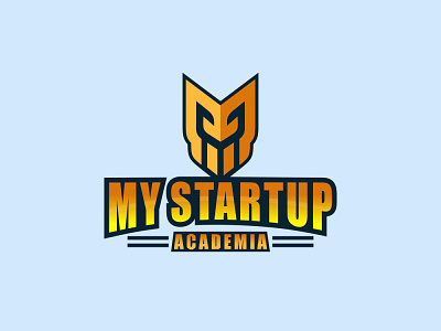 my startup brand identity illustration logo minimal monogram monogram logo simple logo