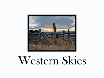 western skies brand identity design logo monogram monogram logo simple logo