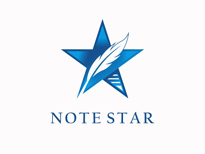 NOTE STAR brand identity design logo minimal