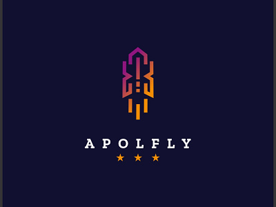 apolfly brand identity design logo minimal monogram monogram logo simple logo