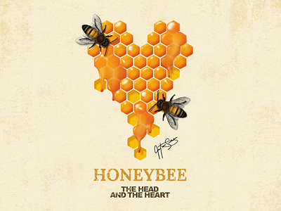 Honeybee design illustration vector