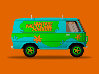 Mystery Machine daphne blake design fred jones illustration mystery machine scooby doo shaggy rogers vector velma dinkley